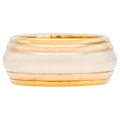 Vintage 1990s Cartier Tri-Color Gold Band