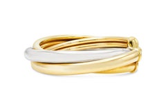 Vintage 1990s Cartier Trinity Tricolor Cuff Bracelet