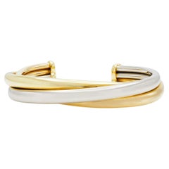 Brazalete tricolor Cartier vintage de los años 90