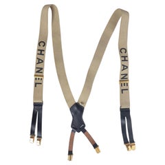 Vintage 1990 Chanel Beige Bretelles