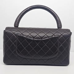 Vintage 1990s Chanel Chocolate Lambskin Medium Top Handle Kelly Bag