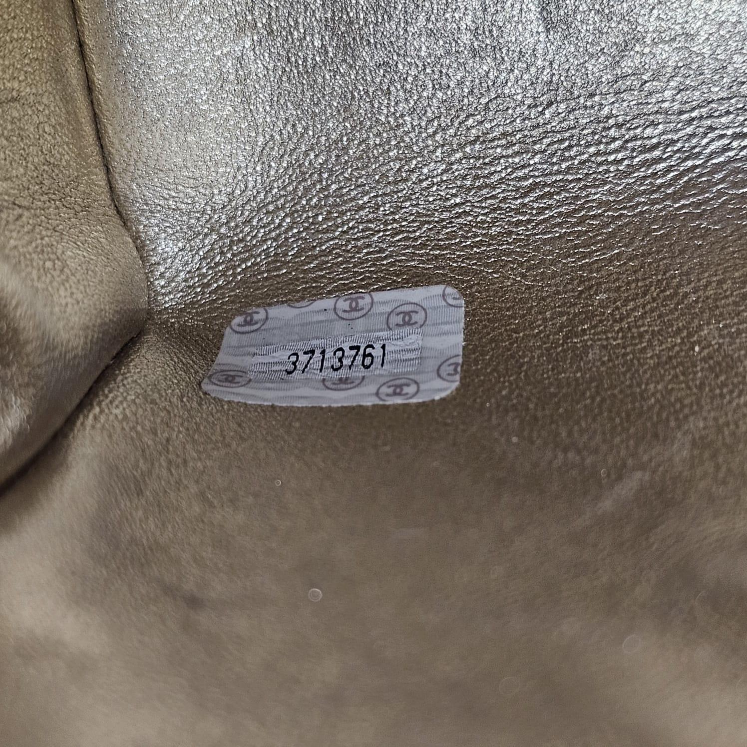 Vintage 1990s Chanel Extra Mini Silver Metallic Flap Bag. 1
