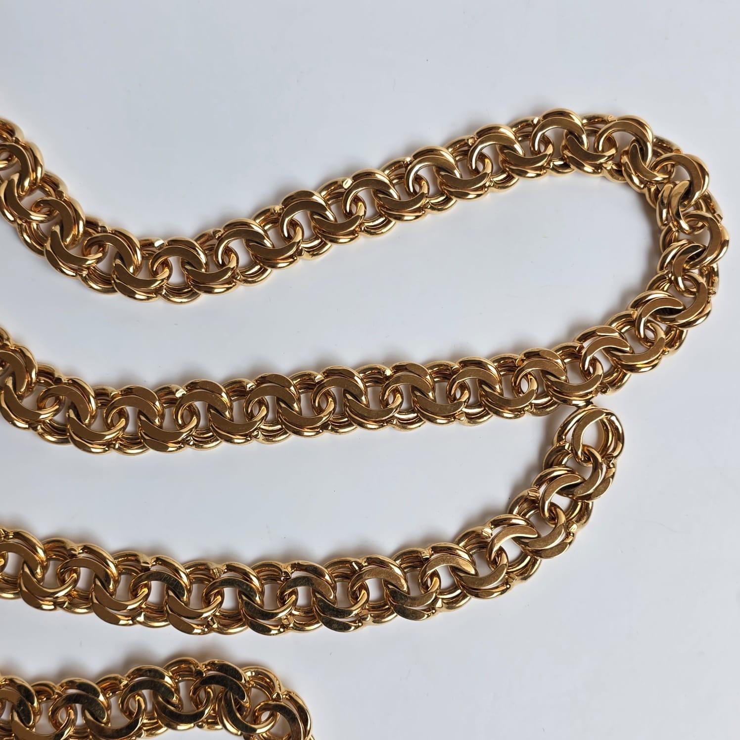 Cintura a strati con catena dorata Chanel vintage anni '90 in vendita 14