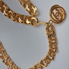 Vintage 1990s Chanel Gold Chain Layered Belt