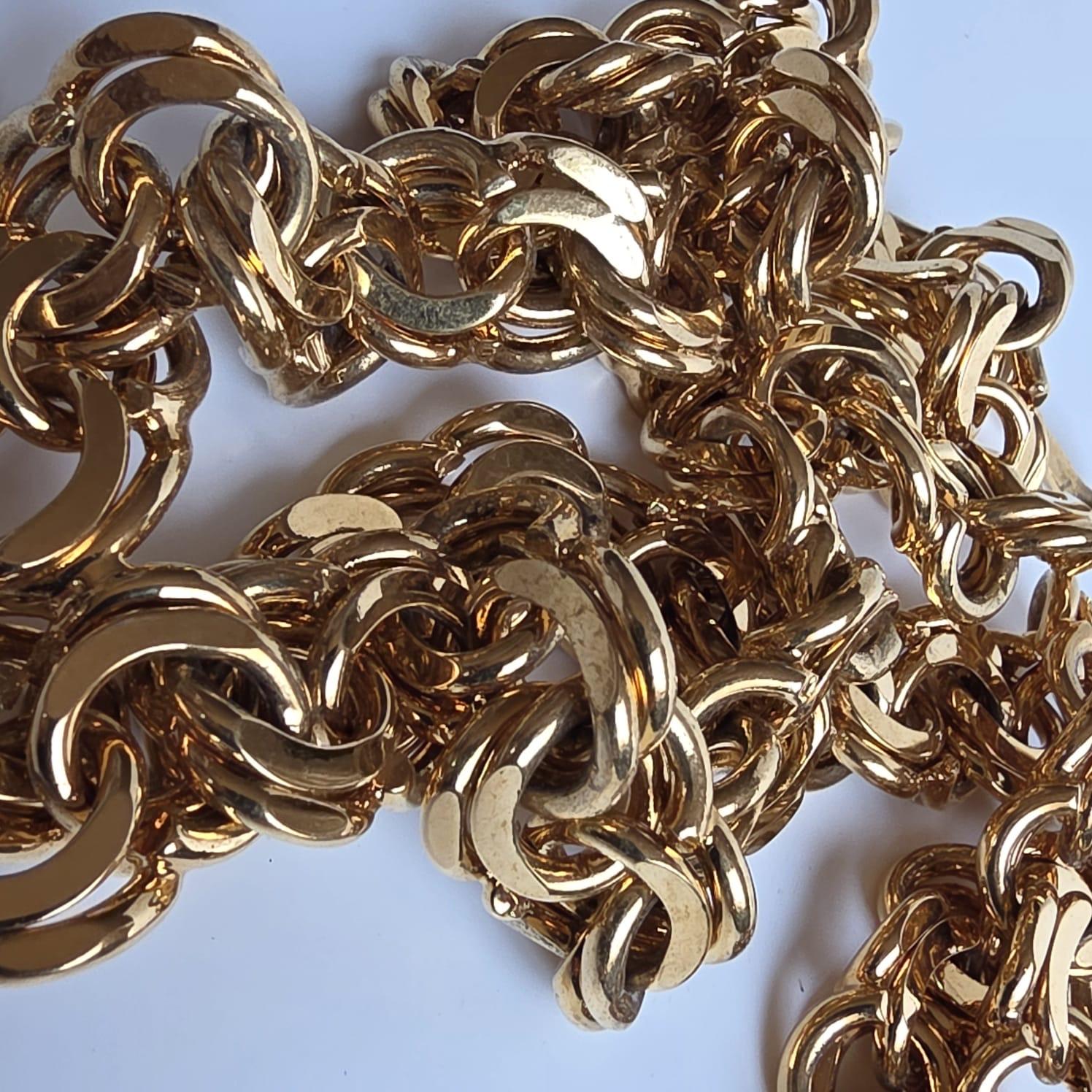 Cintura a strati con catena dorata Chanel vintage anni '90 in vendita 3