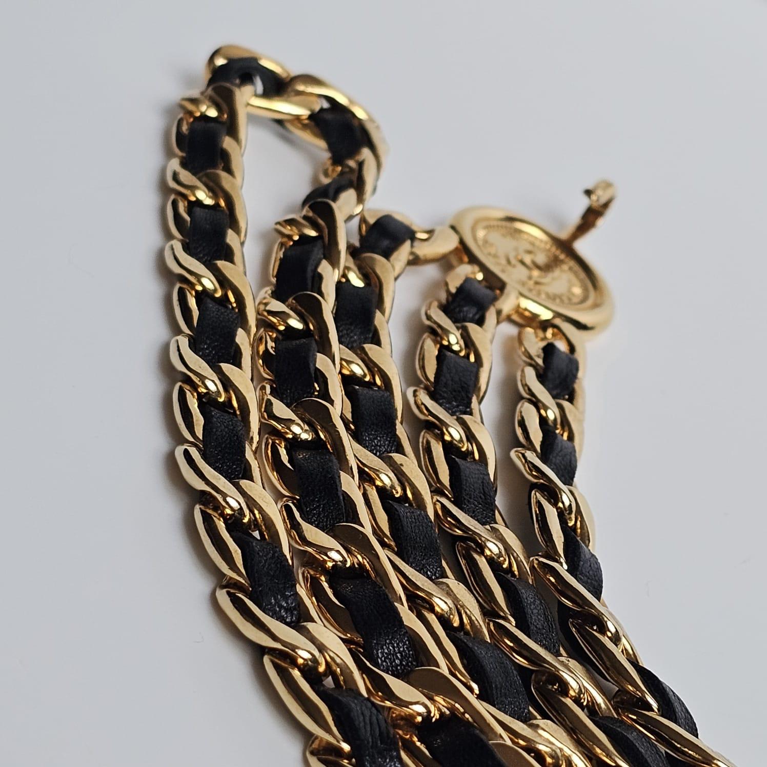 Women's Vintage 1990s Chanel Triple Layered Medallion Belt