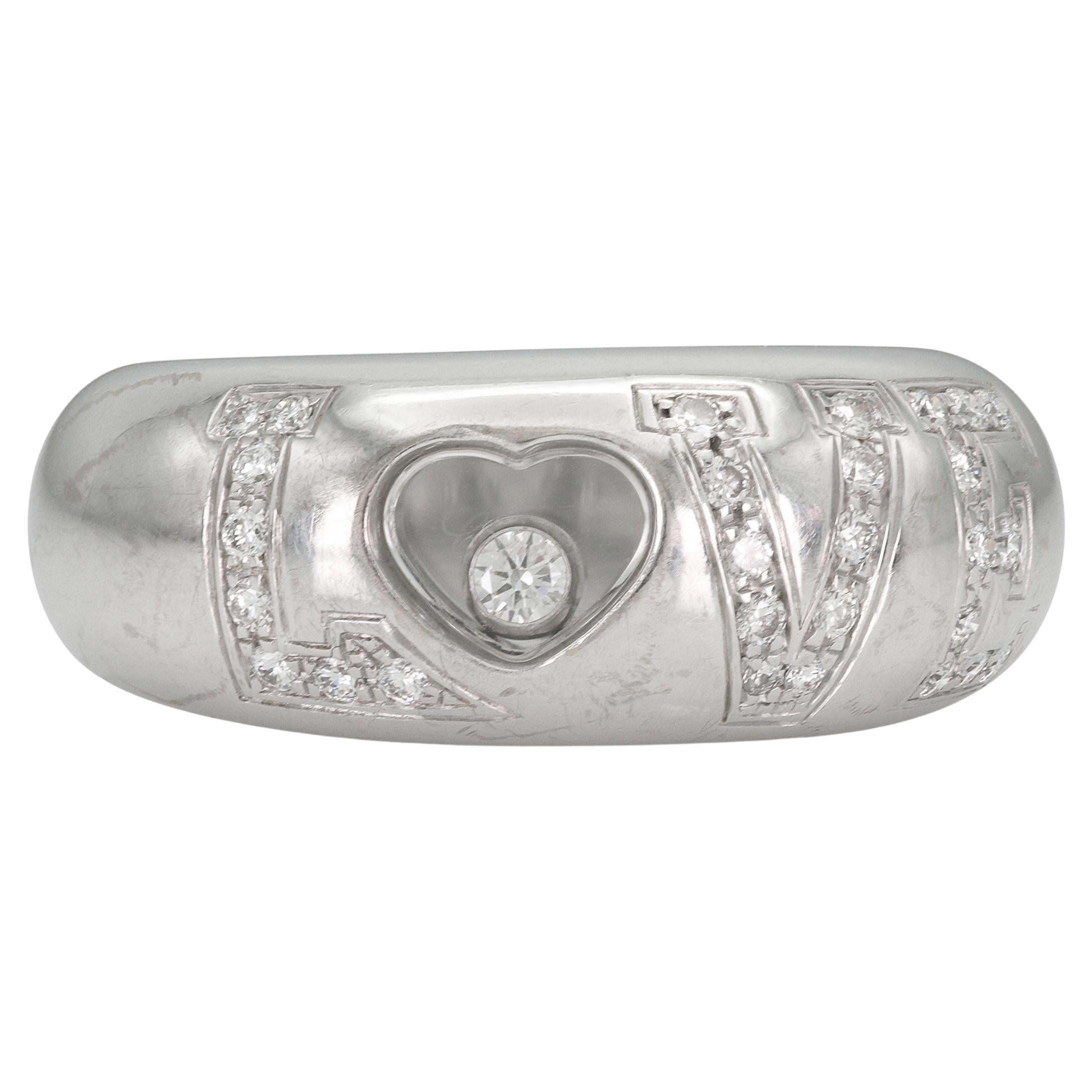 Vintage 1990s Chopard Happy Diamonds Love Ring For Sale