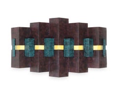 Vintage 1990s Curtis Jeré Postmodern 3D Metal Wall Art