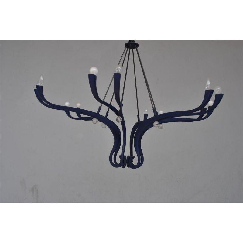 20th Century Vintage 1990s Design Chandelier with 12 Lights For Sale