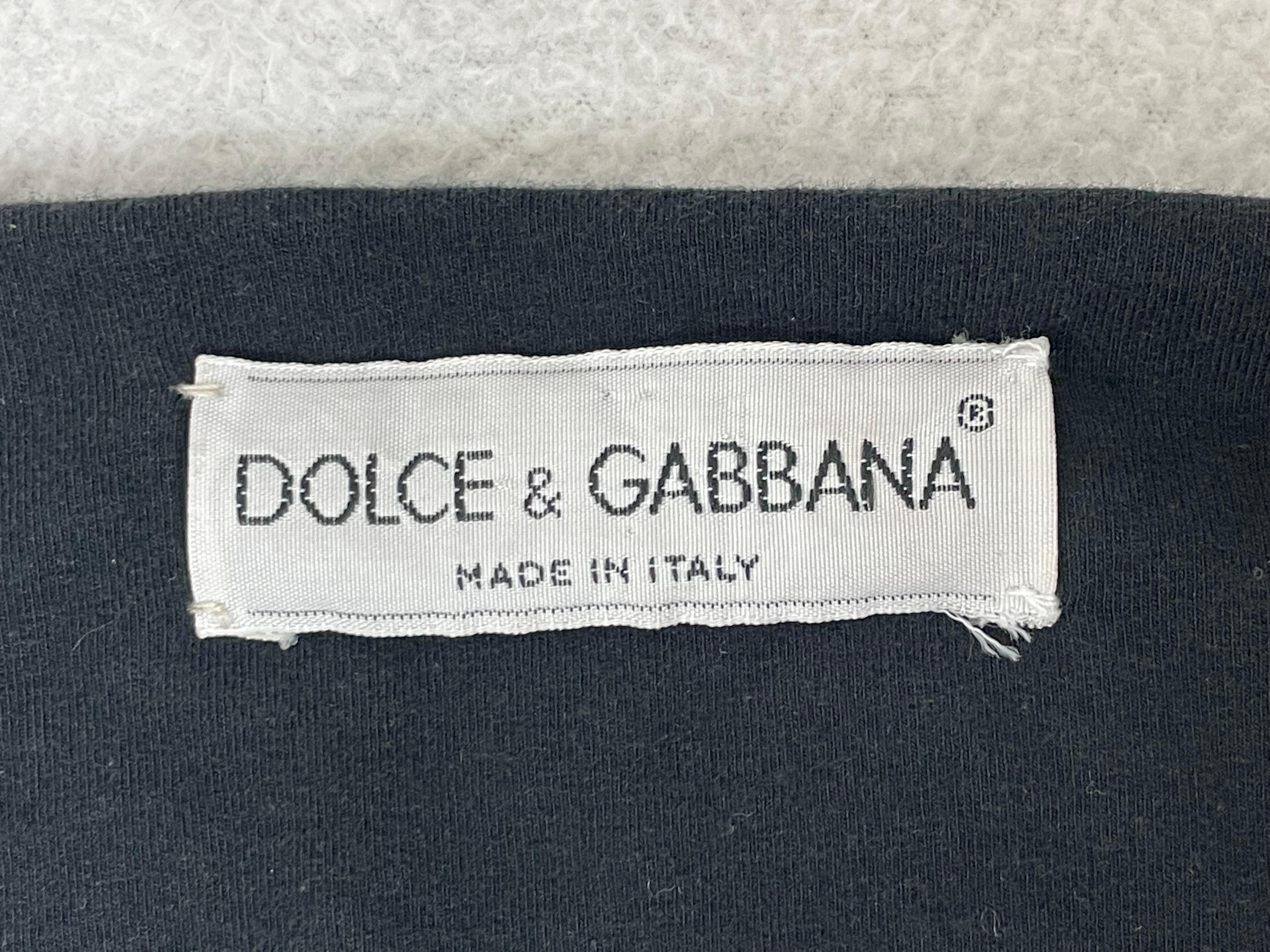 Vintage 1990's Dolce & Gabbana Black Bodycon Gold Chain Strap Mini Dress 1