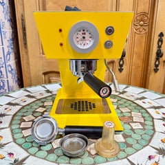 Vintage 1990s FRANCIS FRANCIS X5 Italian Espresso Maker, in Canary Yellow