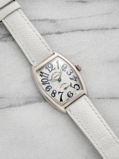 Vintage 1990s Franck Muller Lady Sunset 7500 S6 18K WG Guilloche Dial 29mm