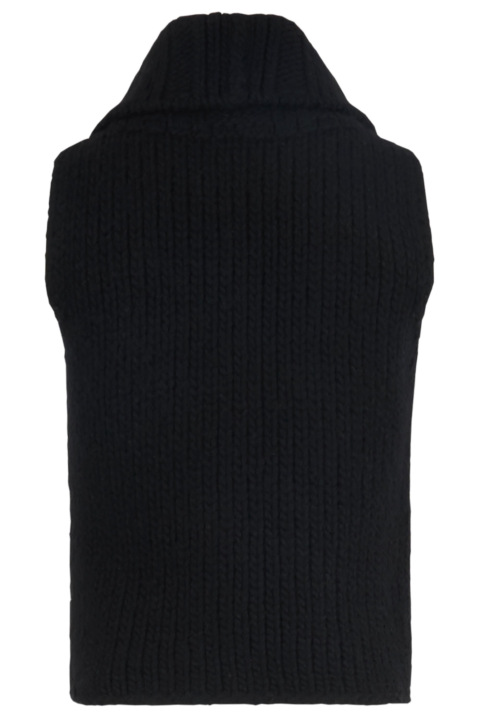 Vintage anni '90 Gucci, maglia a collo alto in lana nera In condizioni buone in vendita a London, GB