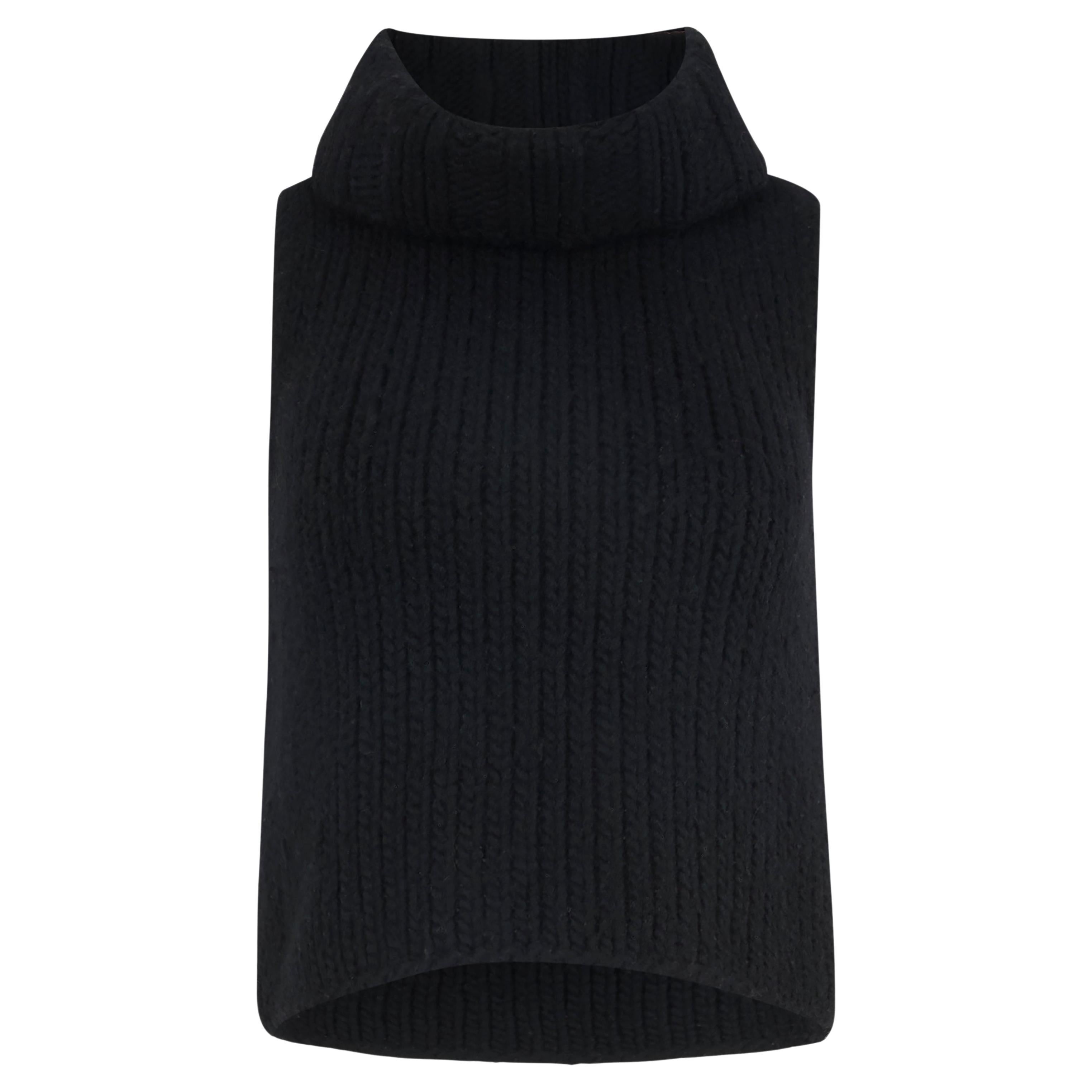 Vintage 1990
s Gucci Black Wool Turtleneck Knit