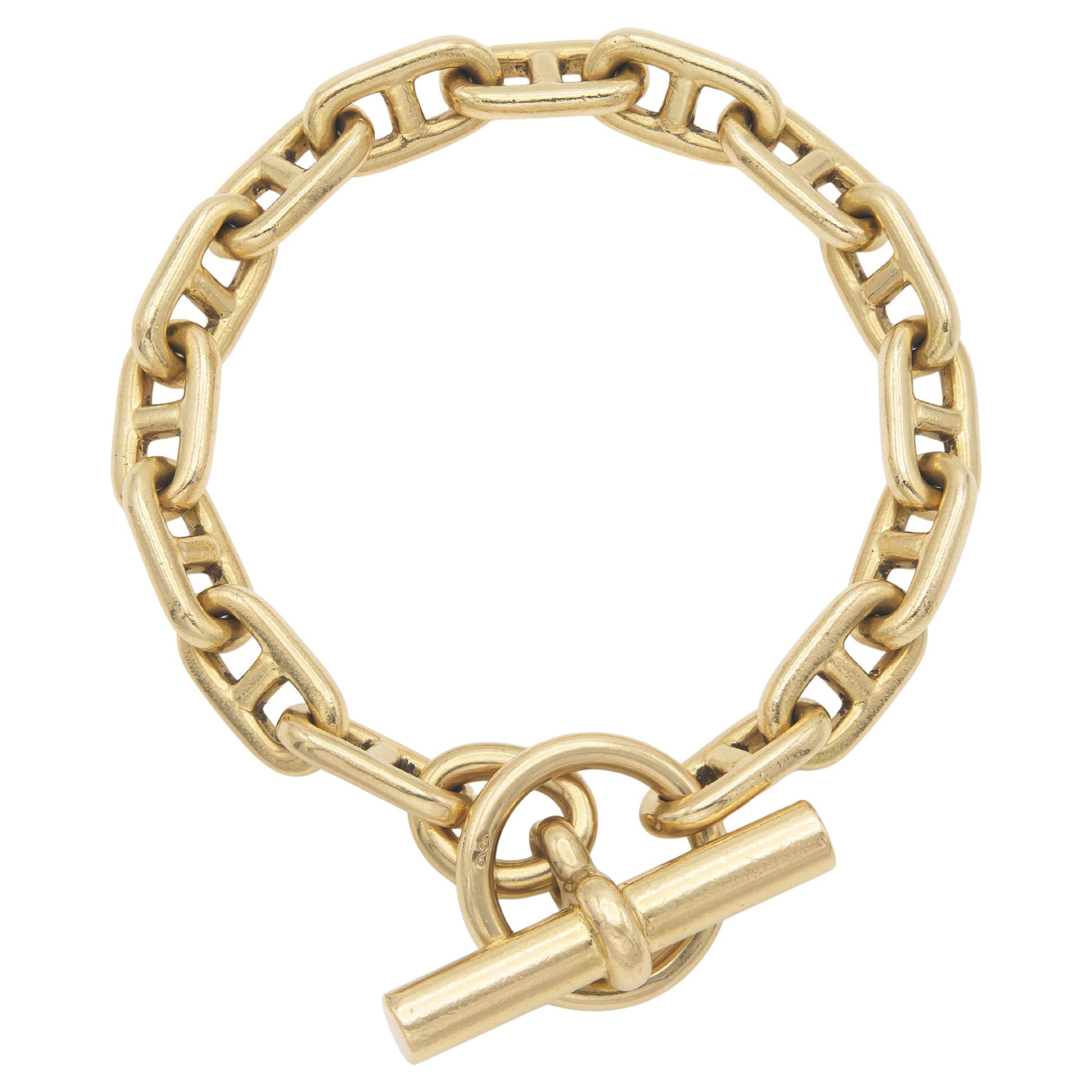 Vintage 1990s Hermes Chaine D'Ancre Toggle Bracelet
