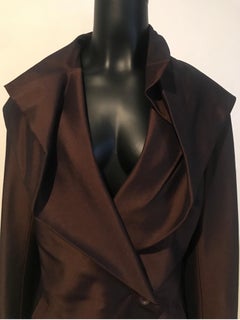 Vintage 1990’s Issey Miyake evening jacket in brown