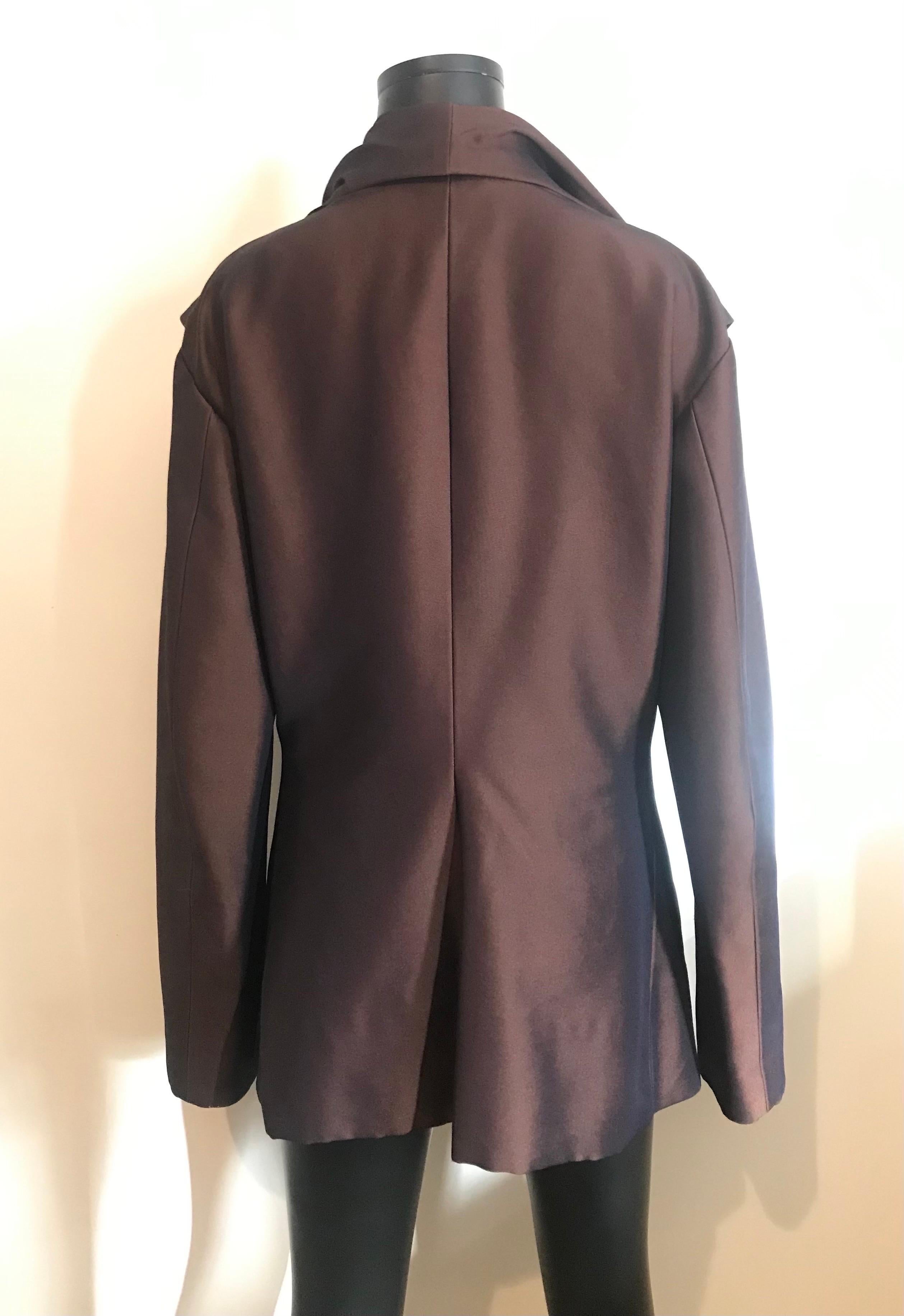 Vintage 1990’s Issey Miyake evening jacket in brown  For Sale 1
