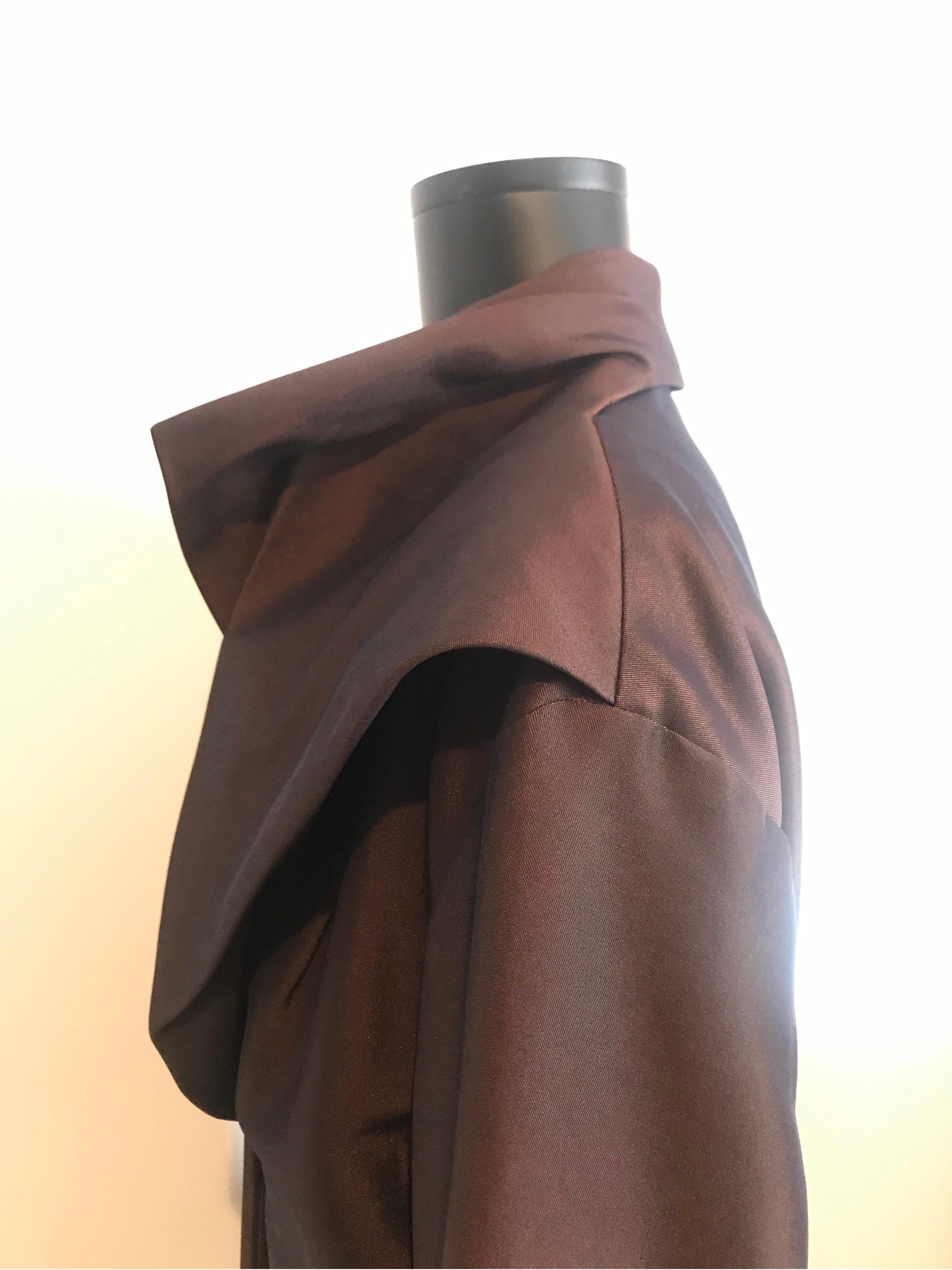 Vintage 1990’s Issey Miyake evening jacket in brown  2