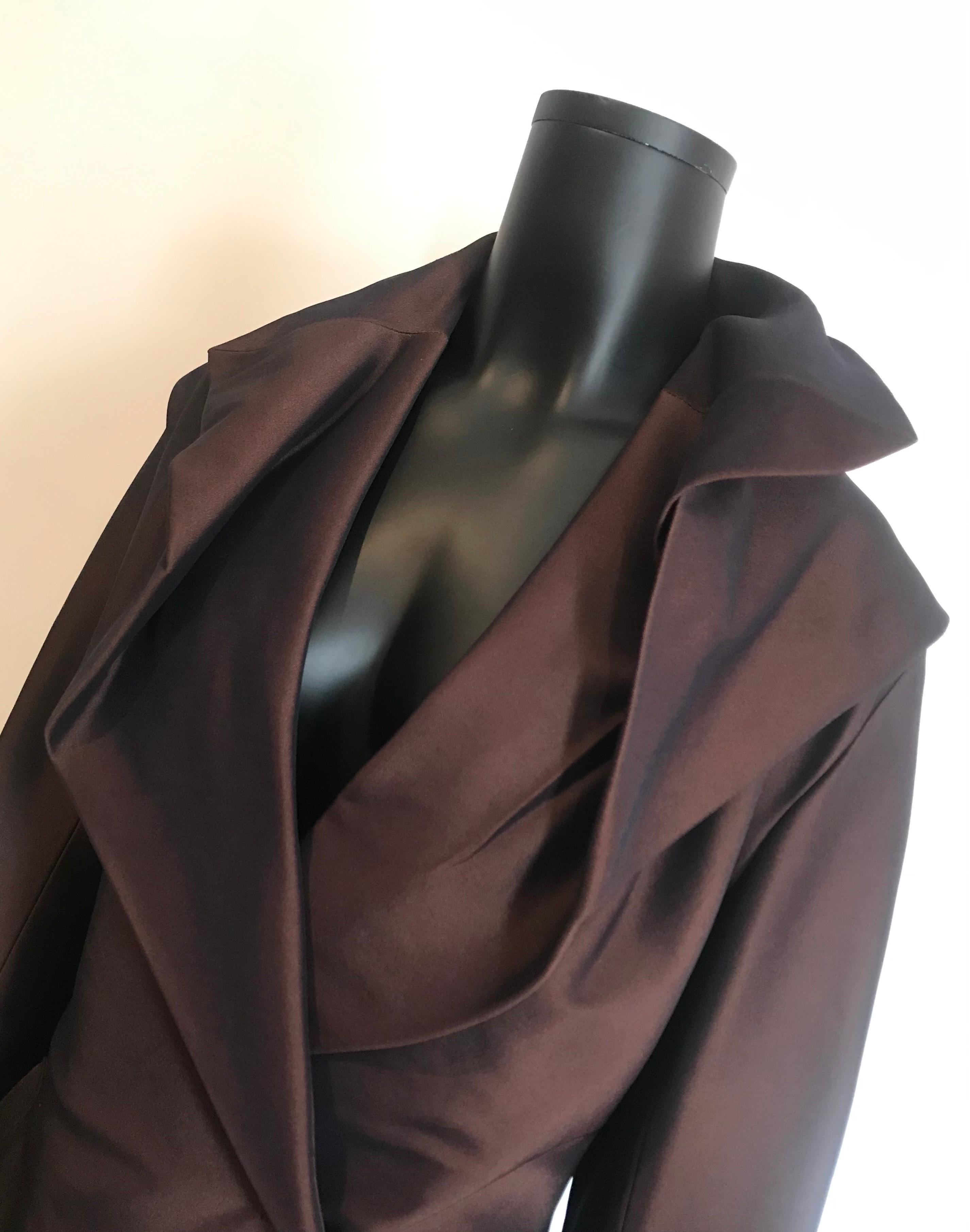 Vintage 1990’s Issey Miyake evening jacket in brown  For Sale 3
