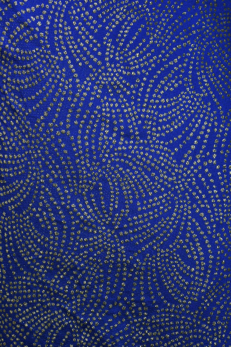 Robe asymétrique vintage en soie bleue métallisée coupée en biais Jacqueline de Ribes, années 1990 en vente 7