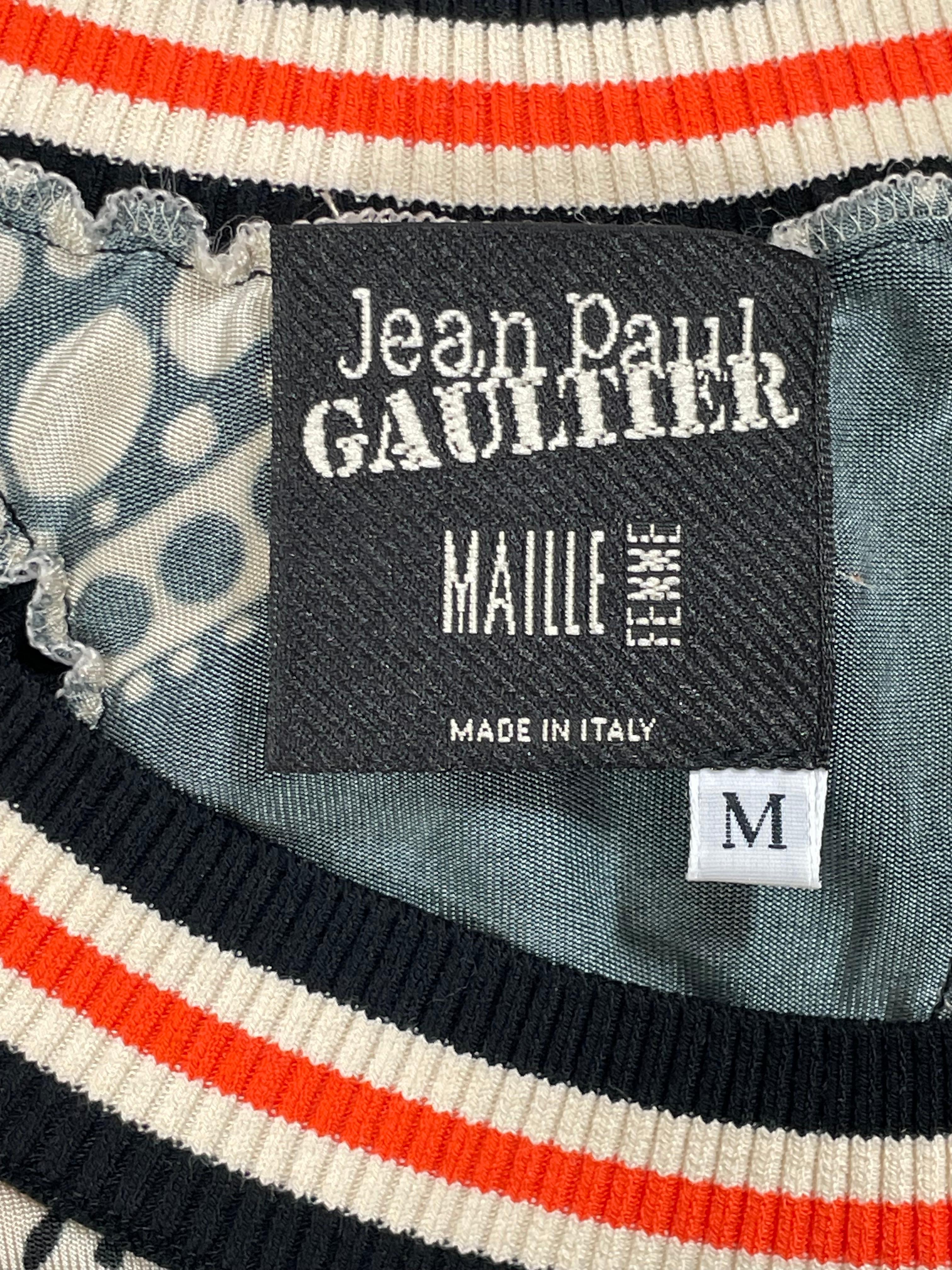 Women's Vintage 1990's Jean Paul Gaultier Graffiti Side Cut-Out Maxi Dress