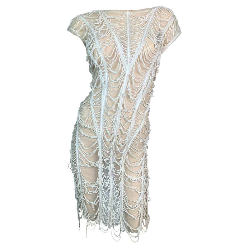 Spiderweb Dress 8 For Sale on 1stDibs spiderweb wedding dress