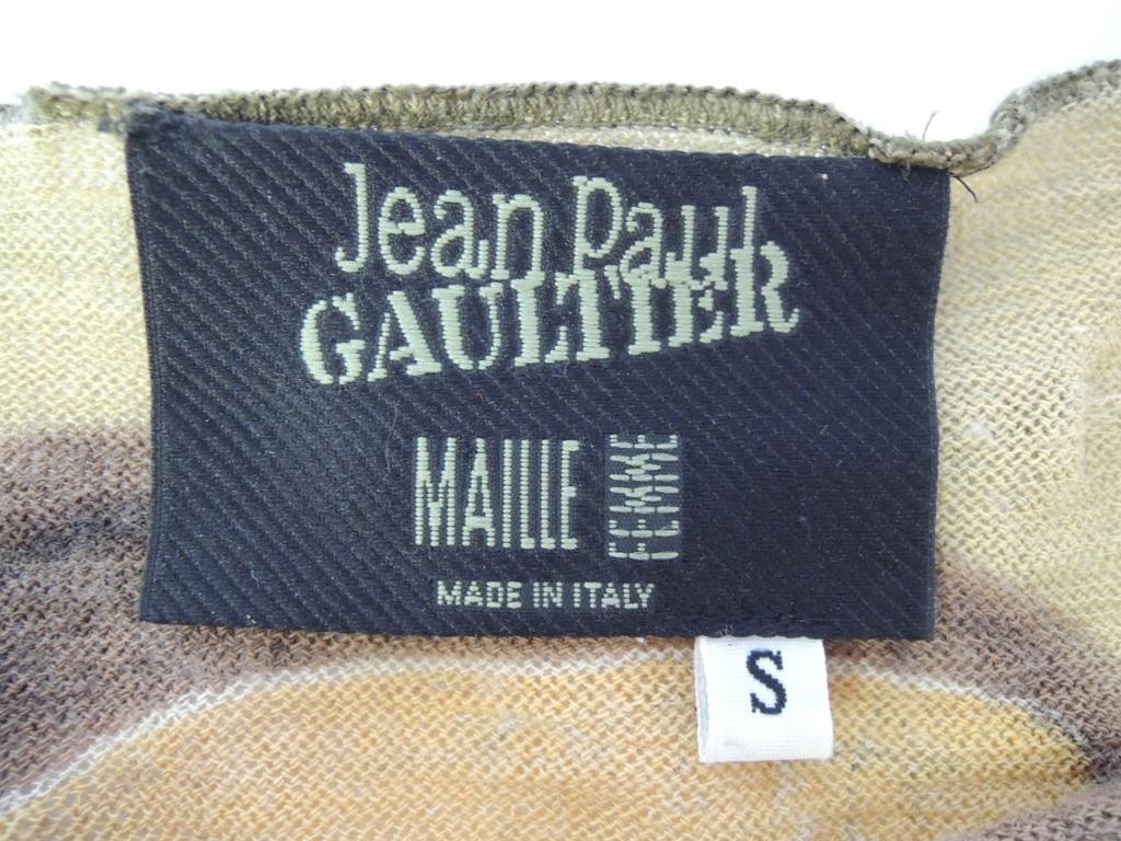 Vintage 1990s John Paul Gaultier Maille Femme Mona Lisa Long Sleeve Top Shirt 4