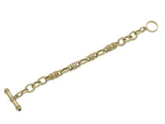 Vintage 1990er Judith Ripka Toggle-Armband mit Diamanten und Rubinen