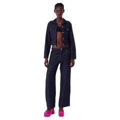 Vintage Jean Paul Gaultier 1990's Monogram Denim Jumpsuit