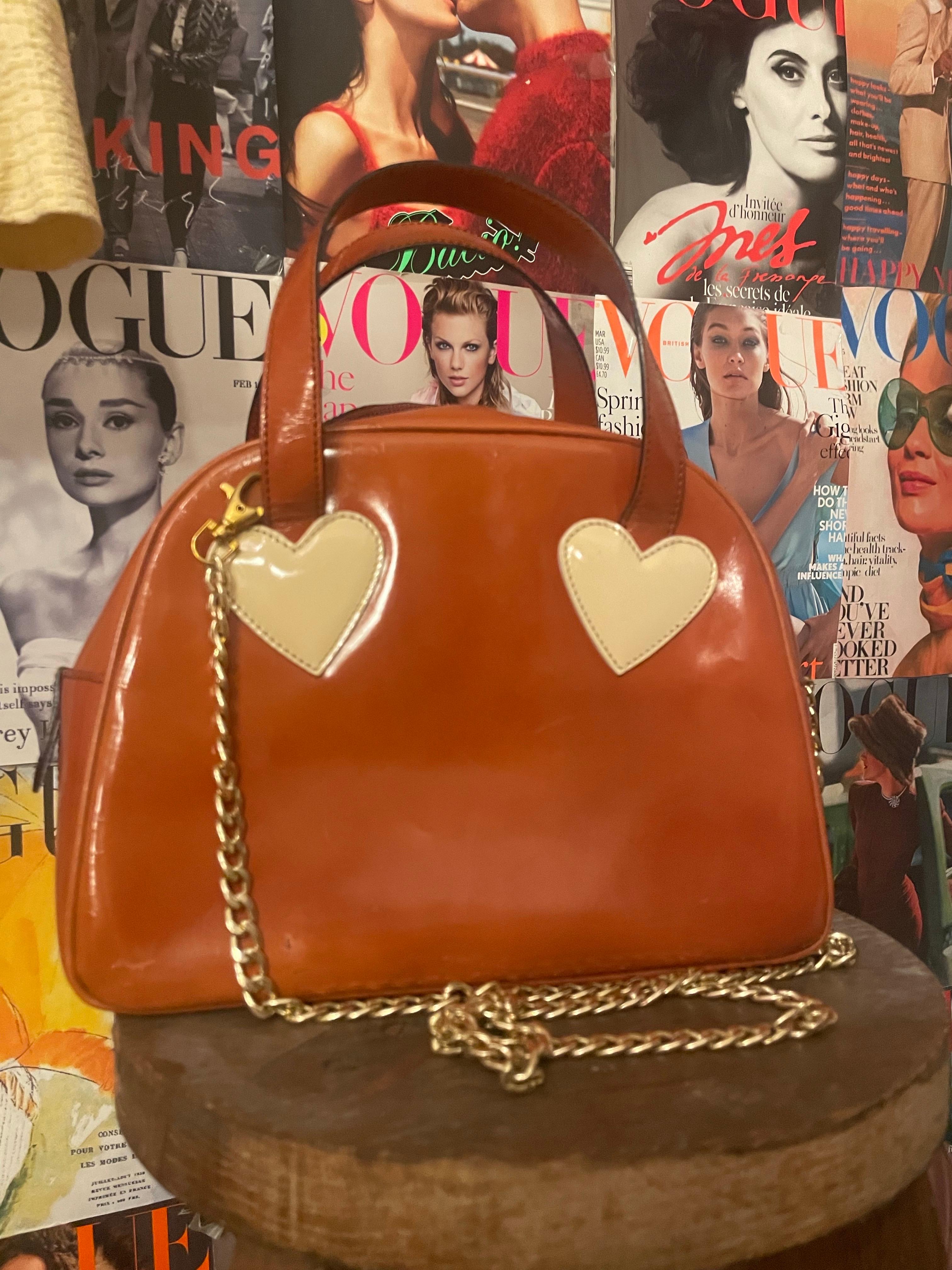 Vintage 1990s Moschino by redwall bowling bag For Sale 1