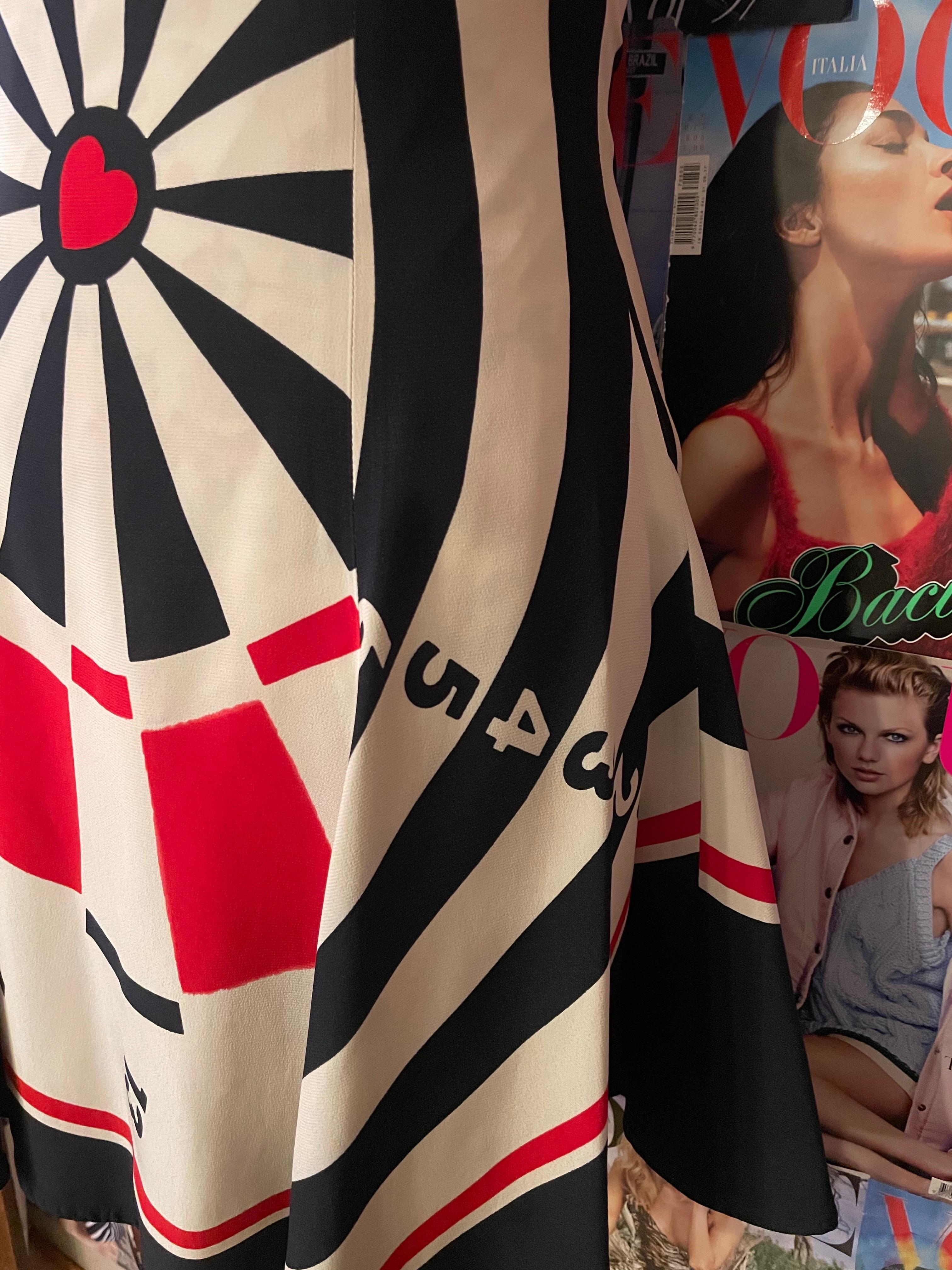 Vintage 1990s Moschino Cheap & Chic dartboard dress 3