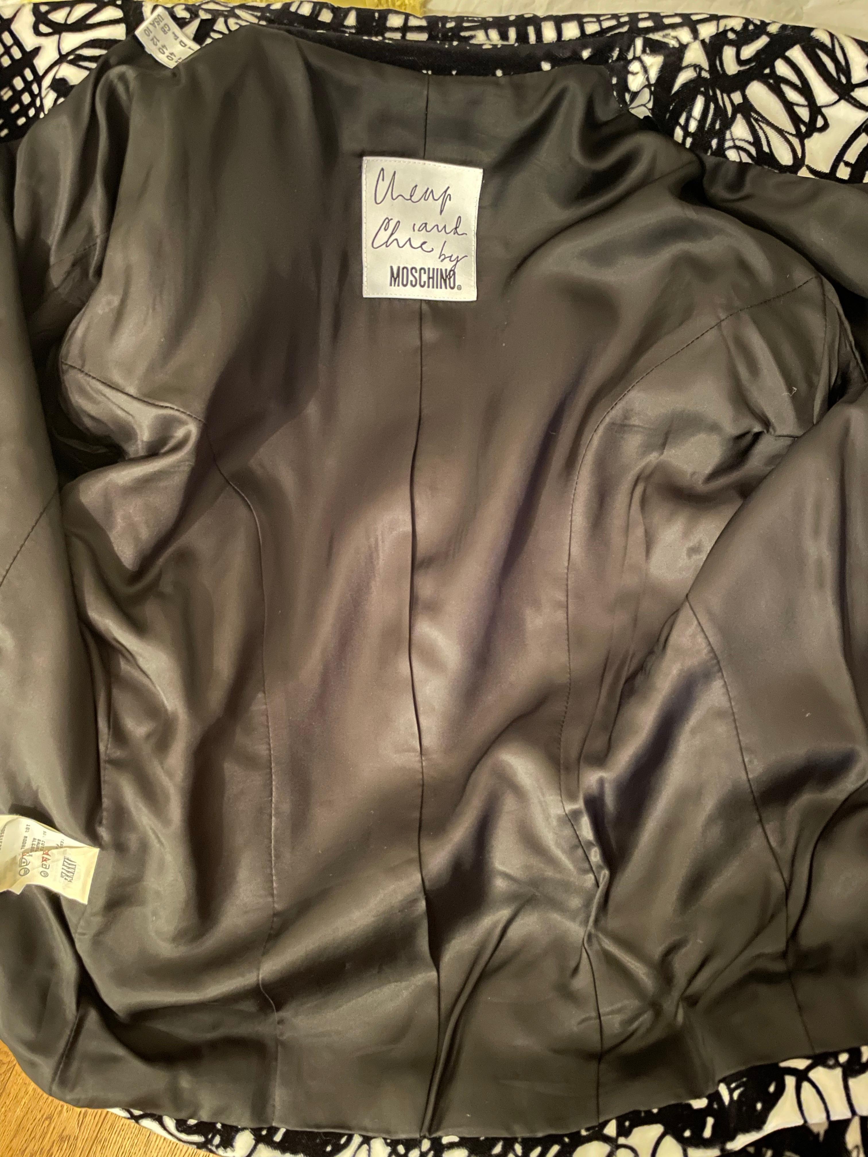 Vintage 1990s Moschino Cheap&Chic suit 1