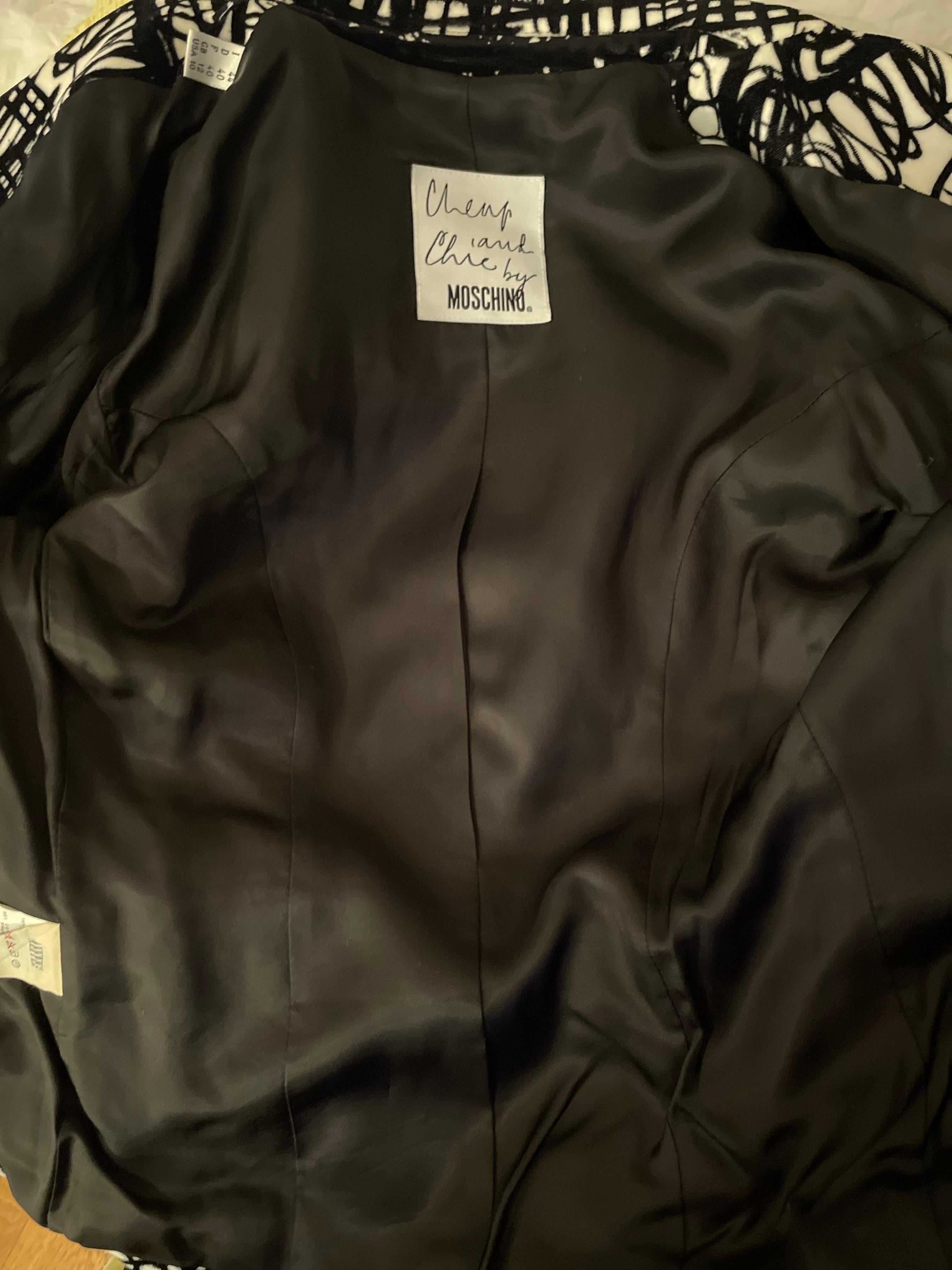 Vintage 1990s Moschino Cheap&Chic suit 3