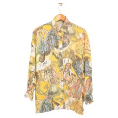 Retro 1990's Moschino Colourful Native American Pattern Loud Shirt