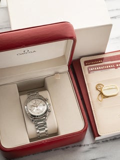 Vintage 1990s Omega Speedmaster 3513 Stainless Steel Automatic Silver Dial 39mm