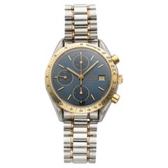 Vintage 1990s Omega Speedmaster Reduced 3311.80 Two-Tone Blue Dial Auto 39mm