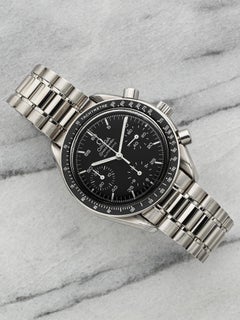 Vintage 1990s Omega Speedmaster Reduced 3510.50 Steel Auto Black Dial 39mm