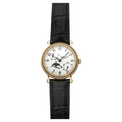 Vintage 1990s Patek Philippe 5015J 18K YG Moonphase Breguet Dial Automatic 35mm