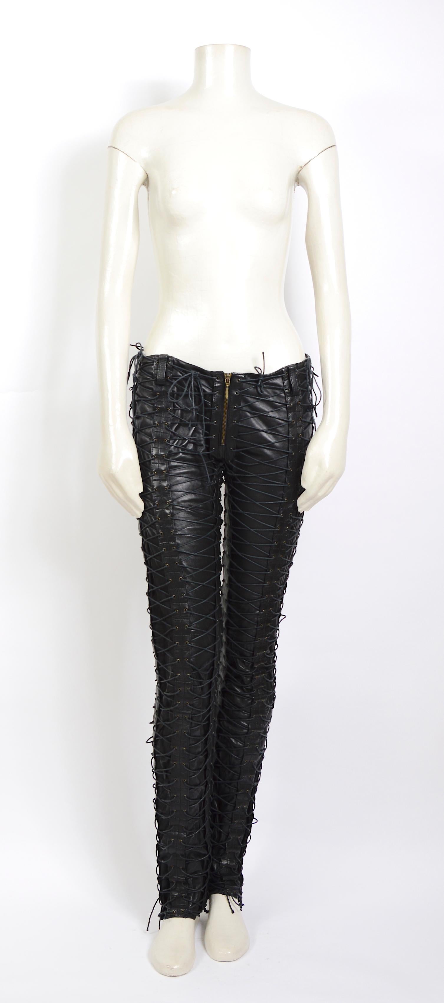 plein sud leather pants