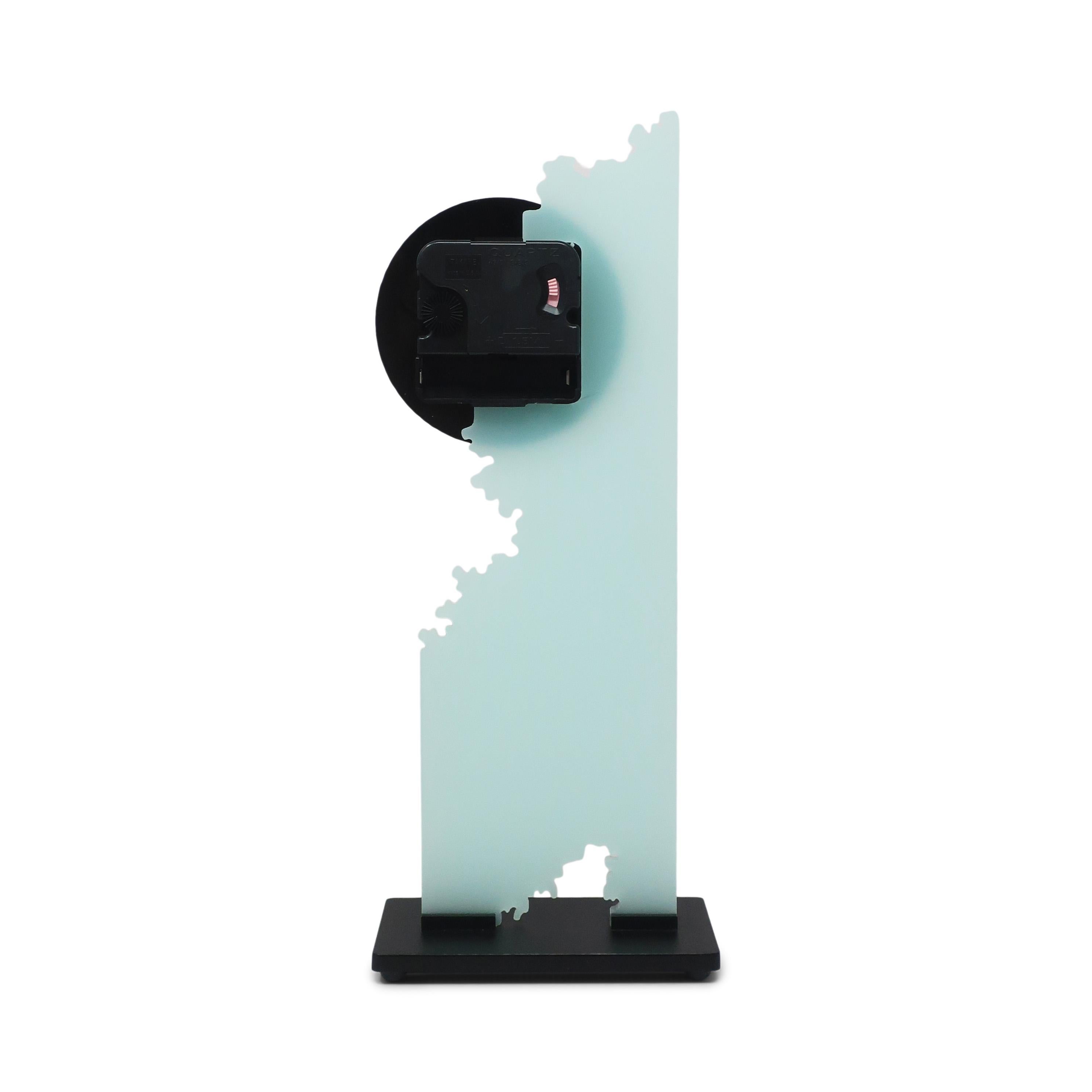Lucite Vintage 1990s Postmodern Desk Clock by Brian Prothro for Zipadeedoodah Designs For Sale