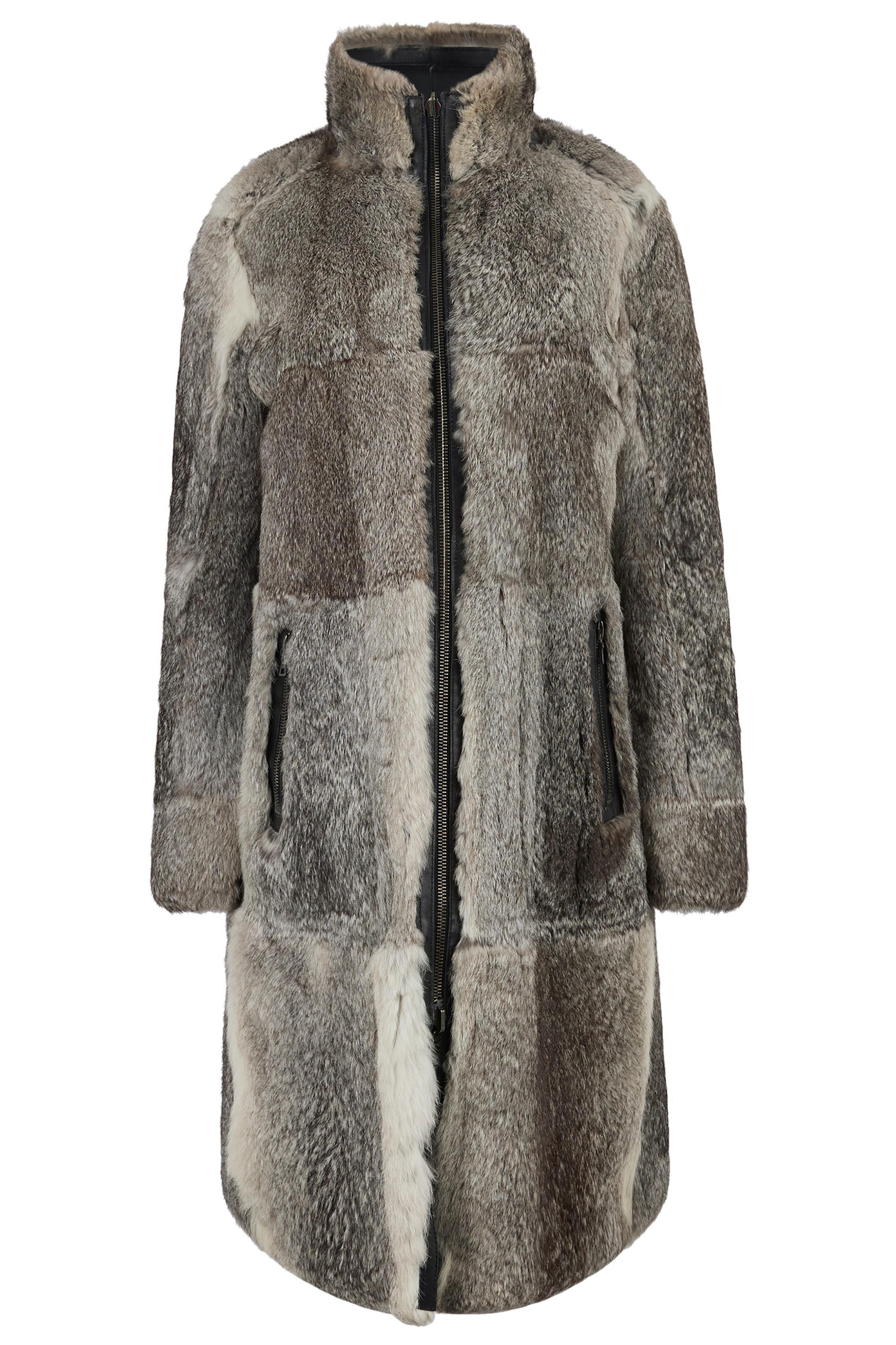 Vintage 1990's Prada Leather & Fur Reversible Coat Excellent état - En vente à London, GB