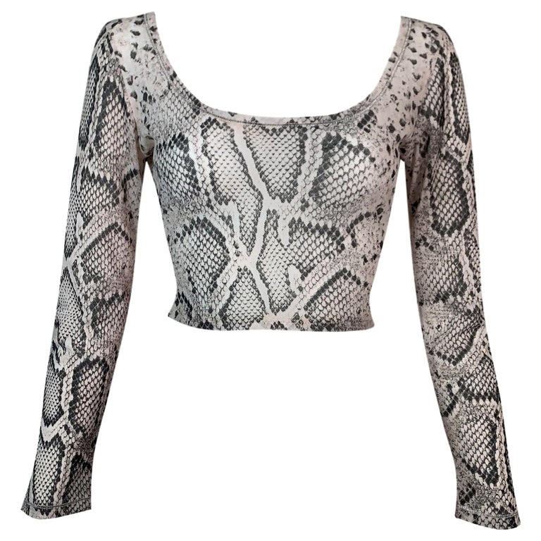 Sheer snakeskin top new arrivals