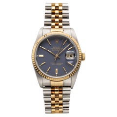 Rolex Datejust Riferimento 16233 Bicolore Automatico Blu Porpora Vintage Anni 
90