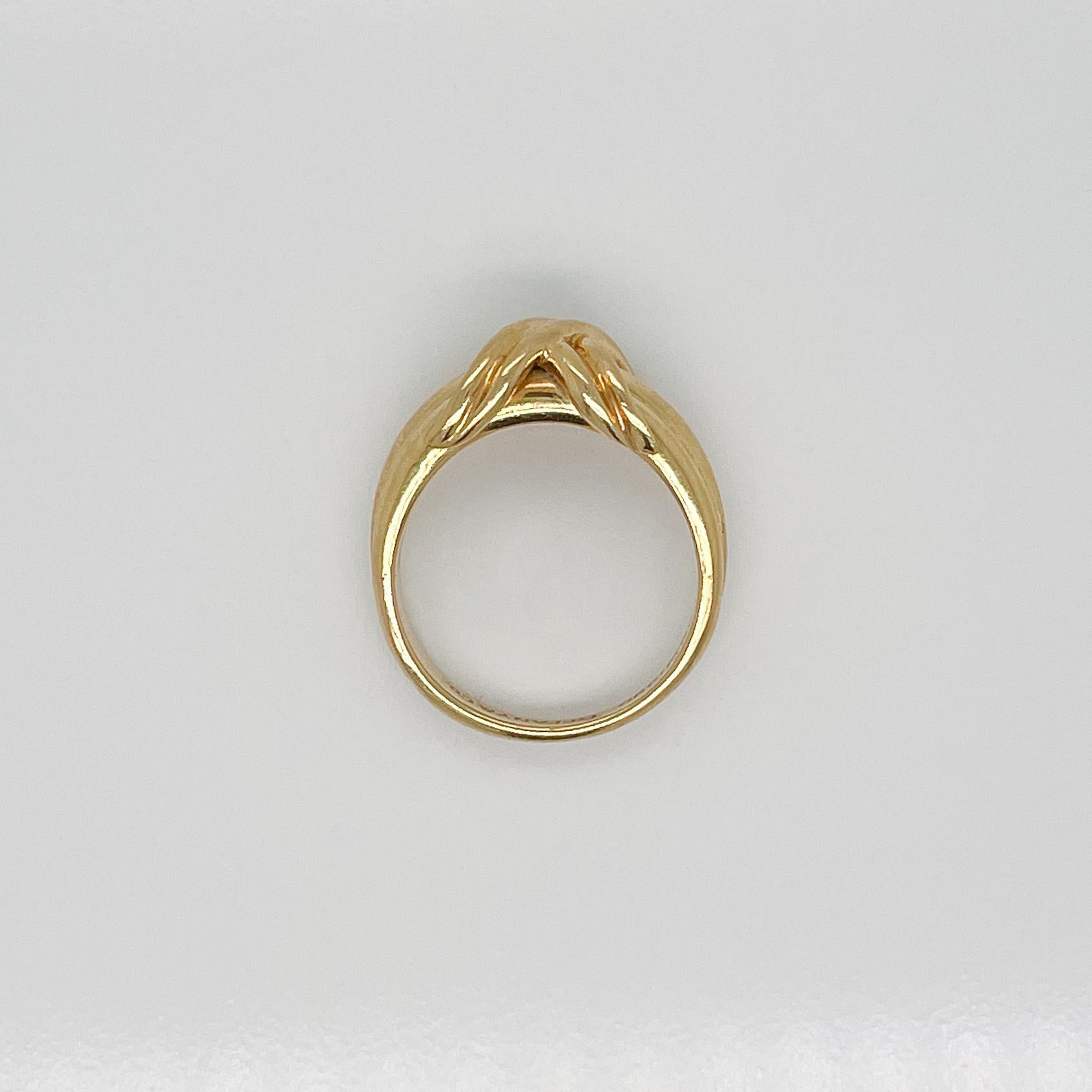 Vintage 1990s Tiffany & Co 18 Karat 'X' Ring   For Sale 3