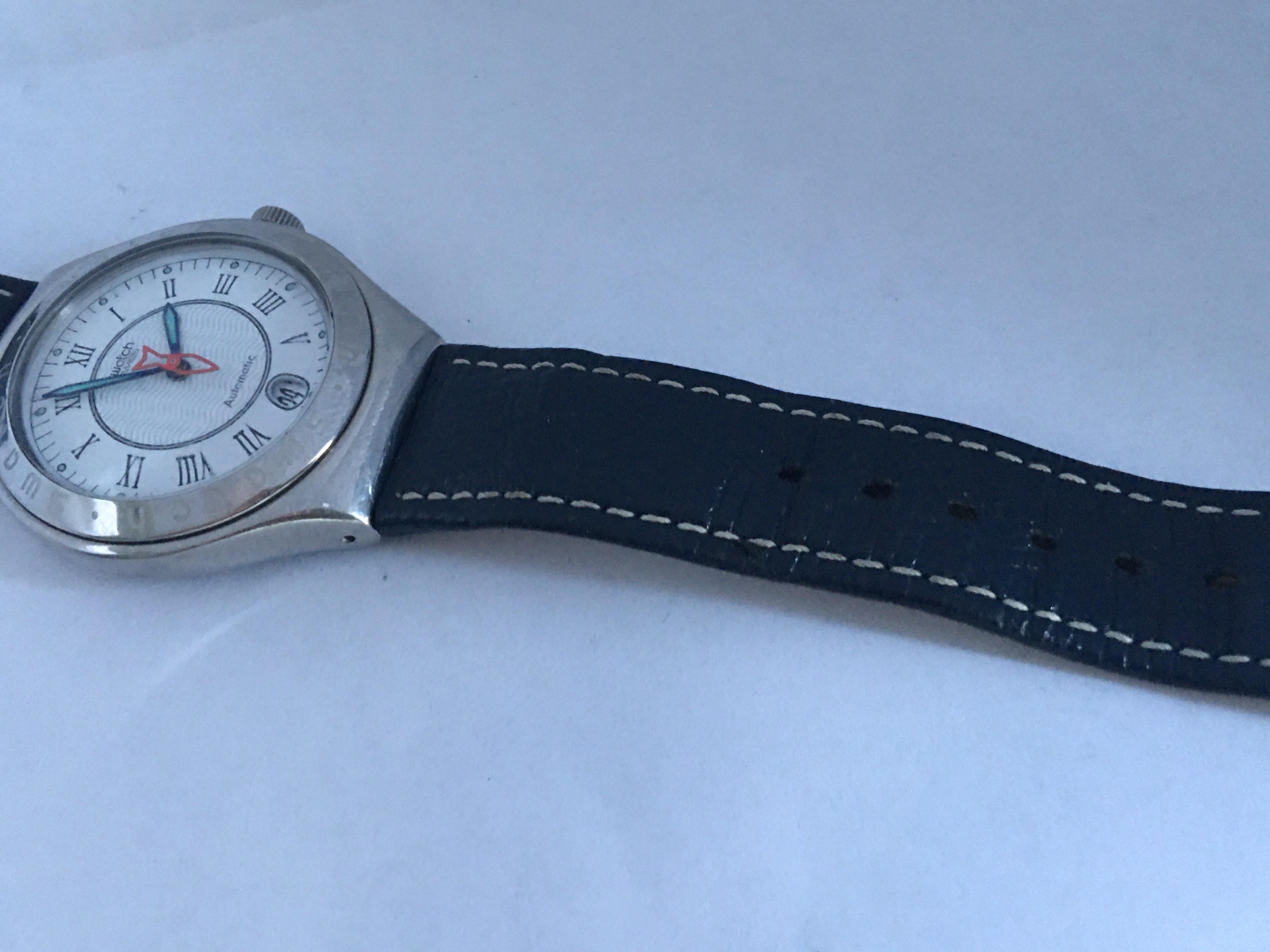 Vintage 1990s Swatch Automatic Watch For Sale 9