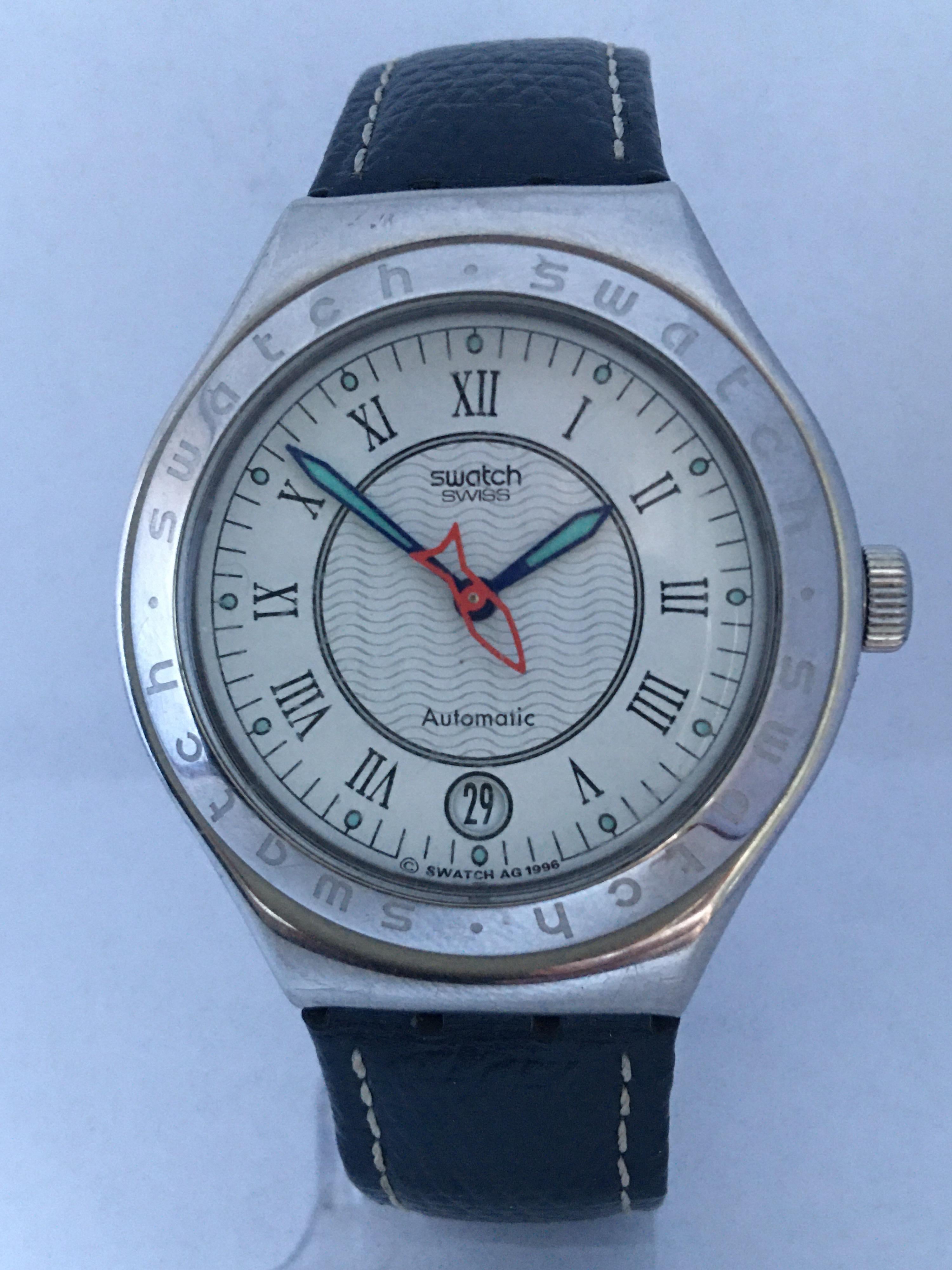 Vintage 1990s Swatch Automatic Watch For Sale 11