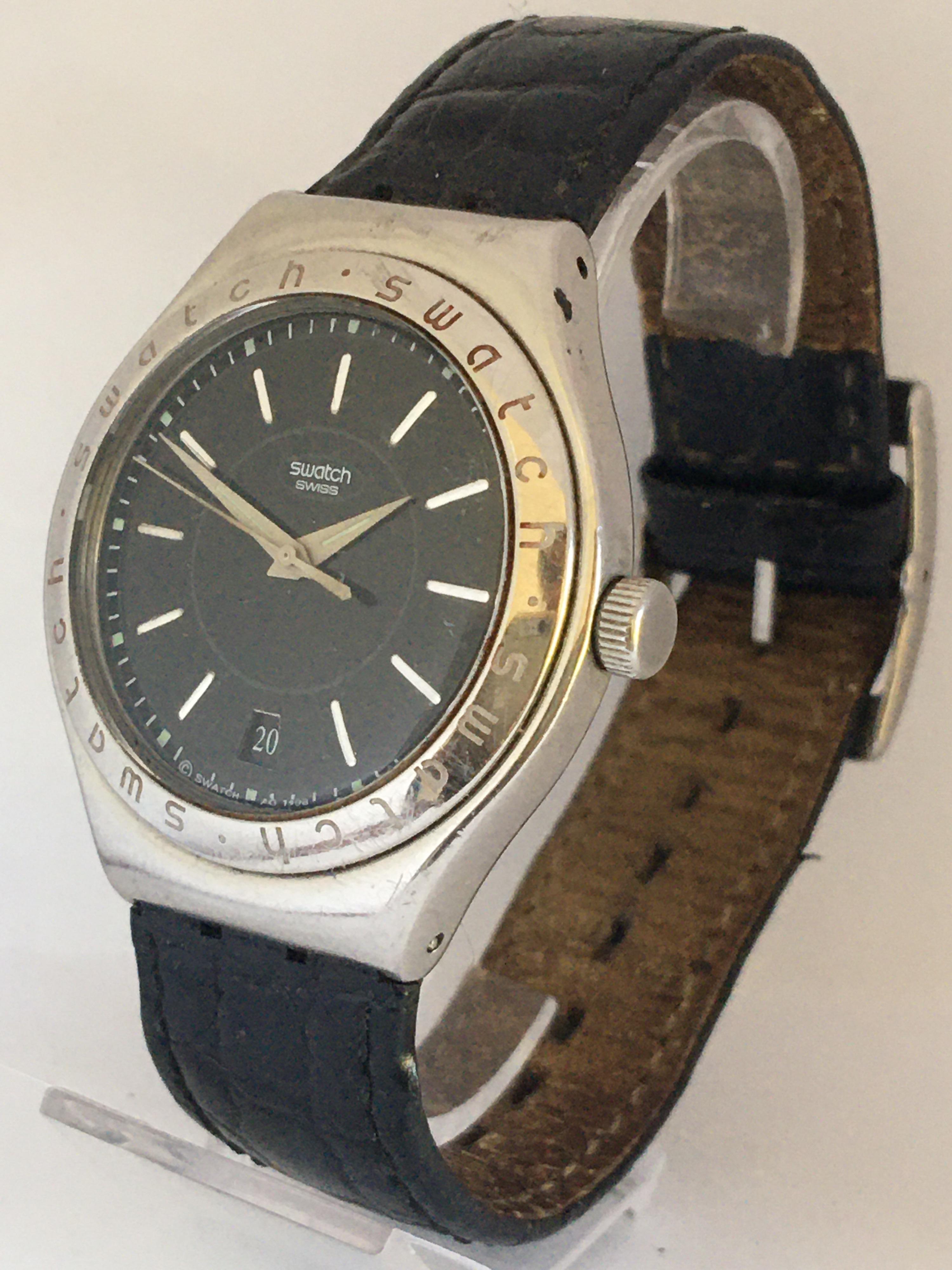 This charming pre-owned vintage automatic watch is working and it is running well. Visible signs of gentle used and ageing with scratches on the stainless steel watch case. 

Please study the images carefully as form part of the description.