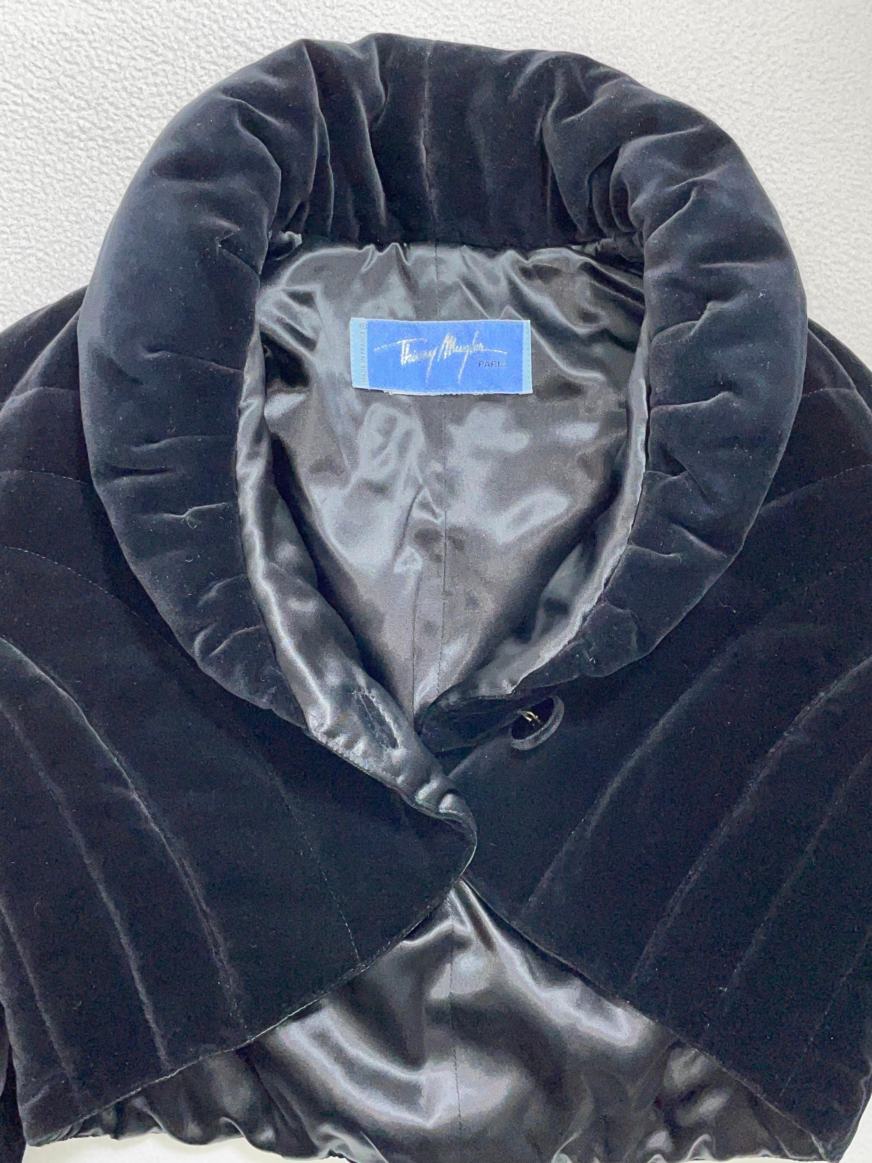 mugler puffer jacket