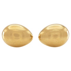 Vintage 1990 Tiffany & Co. Boutons de manchette en or Elsa Peretti