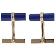 Vintage 1990s Tiffany & Co. Lapis Lazuli Bar Cufflinks